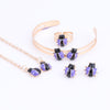Cute Ladybug Baby and Kids Jewelry Sets Gold Color Children Dubai Jewelry Set Necklace Bracelet Earrings Ring Jewellery