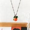 Cute Little Persimmon Women Contracted Temperament Collarbone Chain Necklace Pendant Necklace