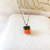 Cute Little Persimmon Women Contracted Temperament Collarbone Chain Necklace Pendant Necklace