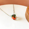 Cute Little Persimmon Women Contracted Temperament Collarbone Chain Necklace Pendant Necklace