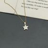 Cute Lovely Star Pendant Necklace Black White Color Women Short Choker Gift for Frien Golden Color Link Chain Collar Jewelry