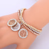 Cute Owl Tree Of Life Pendant Beaded Bracelets For Women Gold Silvery Mix Colors CCB Beads Bracelets Bnagles Boho Jewelry Gifts