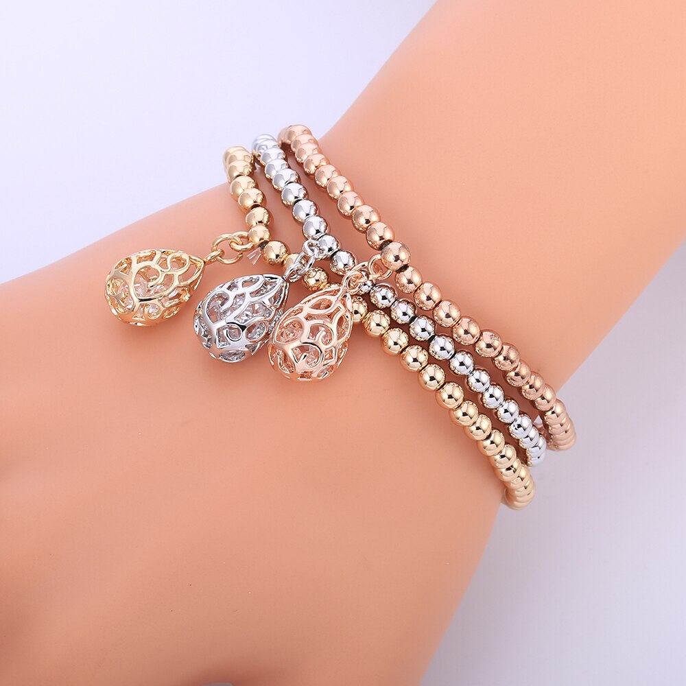 Cute Owl Tree Of Life Pendant Beaded Bracelets For Women Gold Silvery Mix Colors CCB Beads Bracelets Bnagles Boho Jewelry Gifts