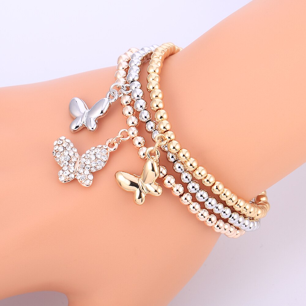 Cute Owl Tree Of Life Pendant Beaded Bracelets For Women Gold Silvery Mix Colors CCB Beads Bracelets Bnagles Boho Jewelry Gifts