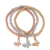 Cute Owl Tree Of Life Pendant Beaded Bracelets For Women Gold Silvery Mix Colors CCB Beads Bracelets Bnagles Boho Jewelry Gifts