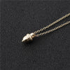 Cute Pinecone Necklace Tiny Acorn Necklace Minimal Dainty Pine Cone Necklace Small Squirrel Nut Necklaces for Lucky Gifts