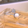 Cute Romantic Girls Finger Ring with Pearl Diy Rings For Women Jewelry