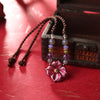Cute/Romantic Handmade Chokers Necklace Colored Glass Flower Purple Crystal Green Gray Stone Bead Female Accessories DL-190304