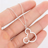 Cute Simple Mickey Necklace Cartoon Animal Mouse Head Charm Pendant Stainless Steel Necklaces Sweater Chain Family Daughter Gift