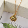 Cute Small Sun Pendant Necklace for Women Gold Color Necklace Chain Choker Necklace Bohemian Collar Jewelry Girls Birthday Gift
