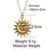 Cute Small Sun Pendant Necklace for Women Gold Color Necklace Chain Choker Necklace Bohemian Collar Jewelry Girls Birthday Gift
