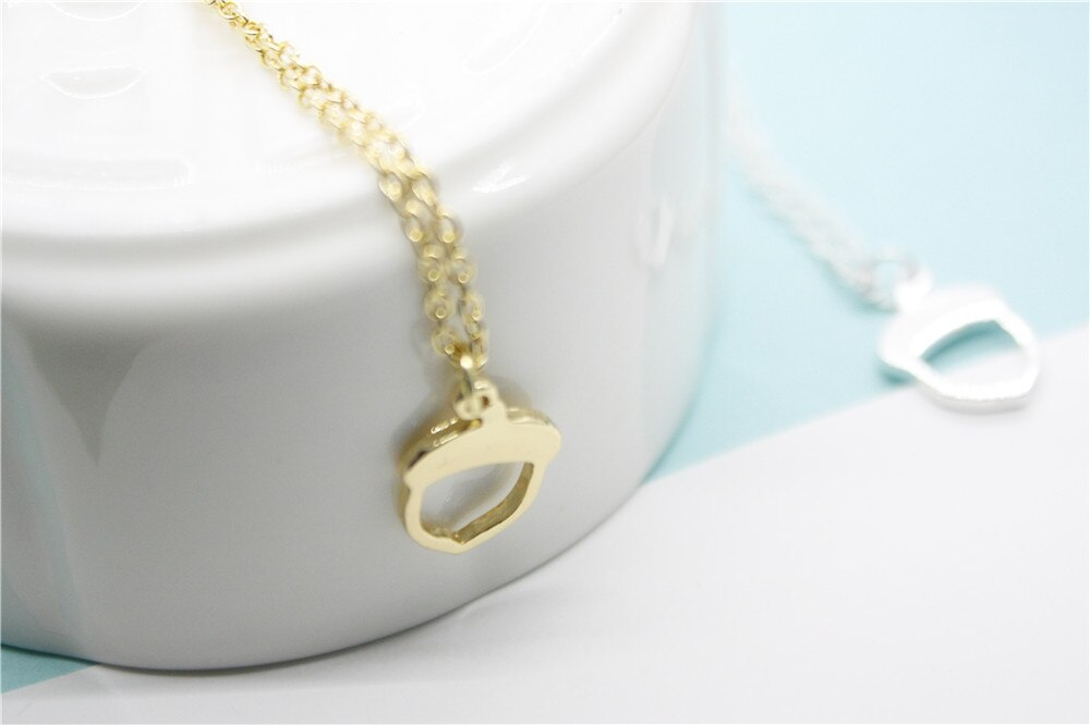 Cute Squirrel Pinecone  Tiny Acorn Oak Apple shape doll head Minimal Simple Cartoon Nature Forest Pine Cone Necklaces Mom Gifts