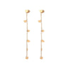Cute Stainless Steel Earrings For Woman Gold Silvery Small Hearts Long Thin Tassel Chain Drop Earring Female Jewelry New