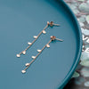 Cute Stainless Steel Earrings For Woman Gold Silvery Small Hearts Long Thin Tassel Chain Drop Earring Female Jewelry New