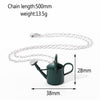 Cute Teapot Watering Can necklace Mini Multicolor Women Funny necklace For Women Charm Cute collar chain Jewelry Gifts