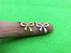 Cute and compact Bow Necklace for Women's Wedding Lucky Blessing hollow bow-knot small rosette pendant Necklace Jewelry