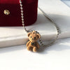 CuteTeddy Bear Pendant Necklace for Girls Women Korean Kawaii Bear Long Sweater neck Chain Necklaces Cute collar Jewelry