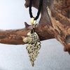 Cxwind Retro Viking Wolf With Cross Knot Necklaces Antique Bronze Animal Wolf Head Charm Pendant Ethnic Necklace Jewelry