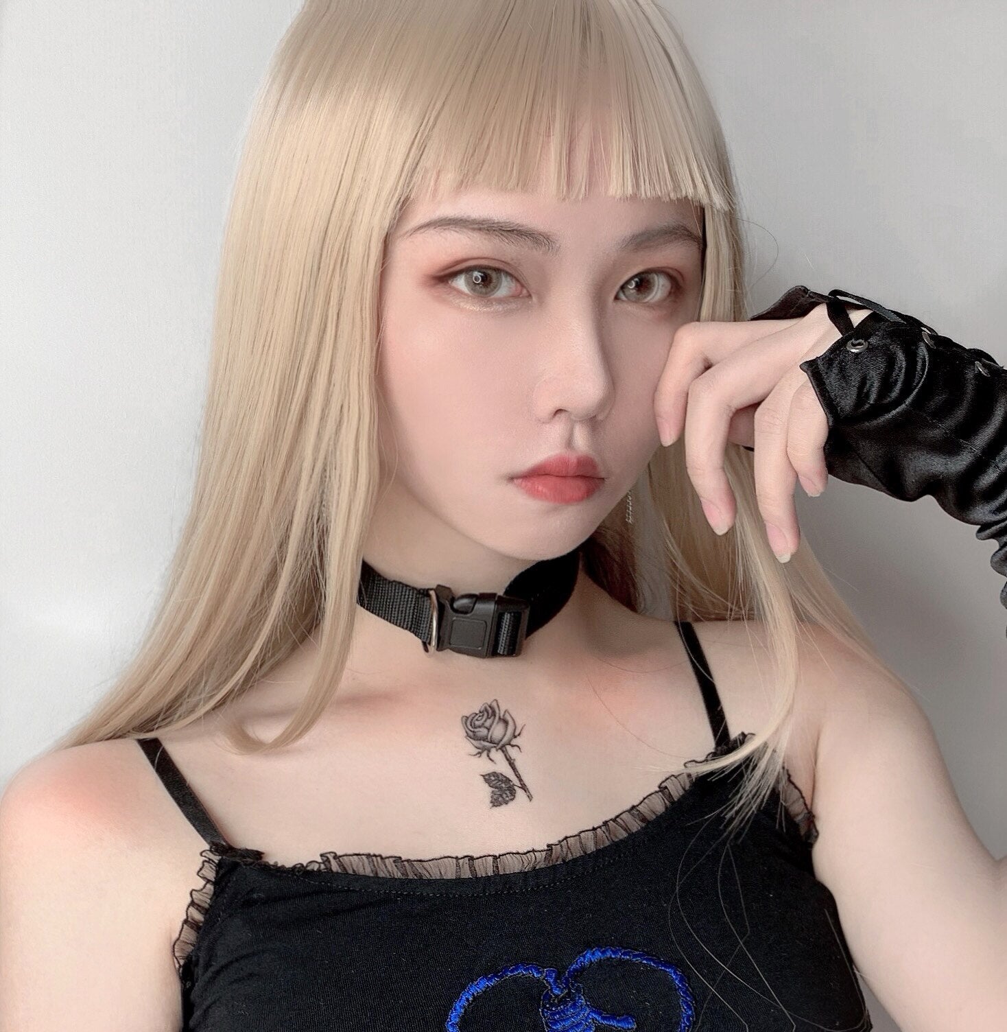 Cyber Punk Function Fabric Necklace Chokers