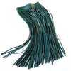 D&D High Street Leather Tassel Necklaces For Women  Long Necklace Black Green Leather Chains Dress