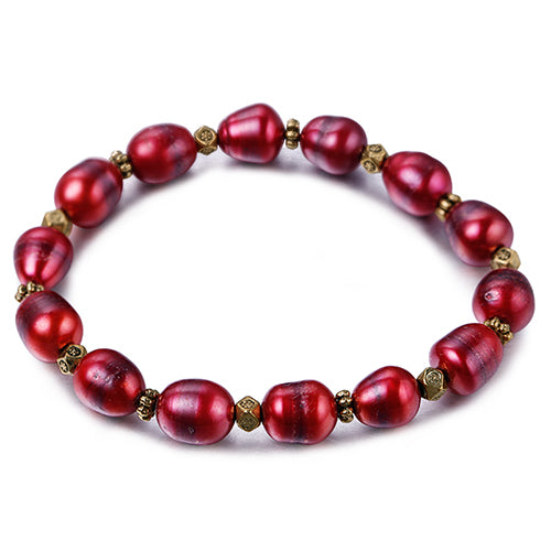 2020 New Arrival 8-9 mm Pearl Bracelets For Women Brand Natural Pearl Jewelry girls bracelets