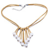 2020 New Arrival 9-10mm Baroque Pearl Necklace Leather necklace punk witch necklace for women.