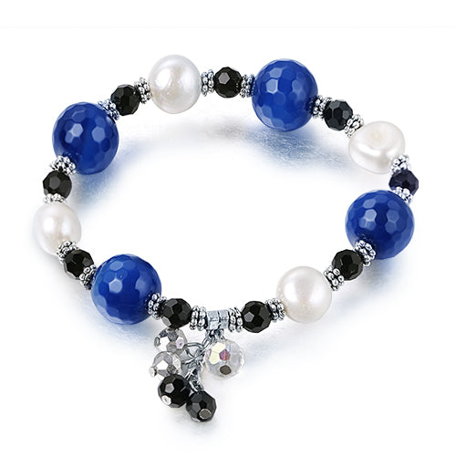 2020 New Arrival Pearl Bracelets 11-12mm For Women Brand Natural Pearl Jewelry For Girlfriend's Bracelet Agate Crysta