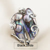 2020 New Huge Natural White Black Baroque Pearl Pendant Necklace For Women Casual Style Unique Pearl Jewelry