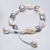 2020 Trendy 9-10mm Baroque Pearl Bracelet Adjustable Christmas gift For Lady
