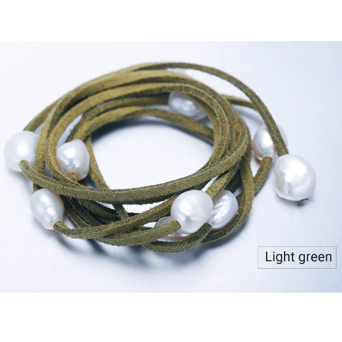 2020 Trendy 9-10mm Baroque Pearl Bracelet DIY Bracelet Christmas gift For Lady