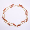 5-6mm Natural Pearl Long Design 90cm Light Gold Color Necklace Jewelry Gift For Women