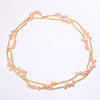 5-6mm Natural Pearl Long Design 90cm Light Gold Color Necklace Jewelry Gift For Women