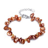 7-8mm Baroque Pearl Bracelet Natural Pearl Bracelet Keshi Pearl Biwa Pearl Bracelet