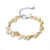 7-8mm Baroque Pearl Bracelet Natural Pearl Bracelet Keshi Pearl Biwa Pearl Bracelet