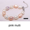 9-10mm Baroque Bracelet Natural White Pearl Bracelet 6 Color For Choice Christmas Gift For Women