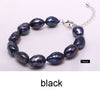 9-10mm Baroque Bracelet Natural White Pearl Bracelet 6 Color For Choice Christmas Gift For Women