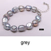 9-10mm Baroque Bracelet Natural White Pearl Bracelet 6 Color For Choice Christmas Gift For Women