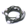 9-10mm Baroque Pearl Leather Bracelet, Pearl Bracelet, Casual Style Summer Beach Jewelry, DIY Can be Long