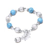 Blue/Sky Blue Agate Bracelet Adjustable For Lady Summer Style Natural Pearl Bracelets Trendy Jewelry Christmas Gift