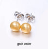 Cultured Pearl Earrings Women 7-8mm 8-9mm Paragraph Colorful Earrings, 925 Sterling Silver Pearl Stud Earrings