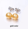 Cultured Pearl Stud Earrings Women 7-8mm 8-9mm Paragraph Colorful Earrings, 925 Sterling Silver Pearl Earrings