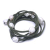DIY Leather Pearl Necklace Casual Stylish Beach Jewelry Can Be Bracelet Blogger Favorite Jewelry