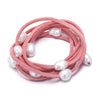 DIY Leather Pearl Necklace Casual Stylish Beach Jewelry Can Be Bracelet Blogger Favorite Jewelry