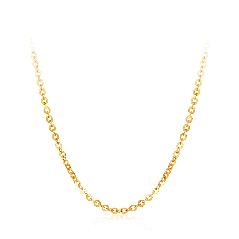 Genuine 18K Yellow Gold Chain AU750 Cost Price Necklace Chain Pure Yellow Gold Chain