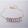 Gypsophila Bracelet 4.5-5mm Round Pearl Bracelet 18K Gold Design Bracelet