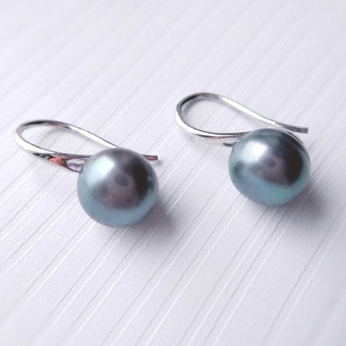 High Heel Earrings 8-9mm Pearl Earrings 925 Silver Earrings 4 Color Earrings To Women Gifts