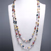 [DAIMI] Multi Color Baroque Pearl Necklace 160cm Long Sweater Chain Natural Pearl Long Necklace Beach Style