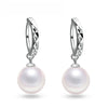 Newest Earrings Pearl and 925 Silver Korean Style Cute Sweet Pearl Earring For Ladies Catkins Drop Earrings