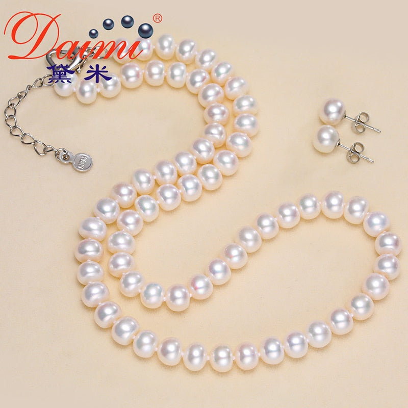 Pearl Jewelry Sets Necklace Earrings Pearl Sets For Women Party Jewelry Wedding Jewlery