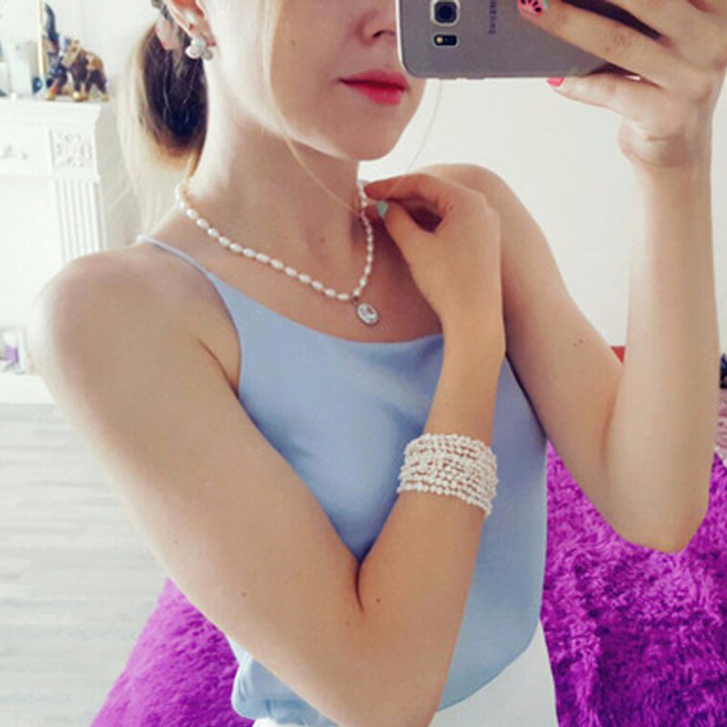 Pearl Statement Bracelet 10 Layer Real Baroque Shape Pearl 4-5 mm Vintage Bracelet Jewelry Pearl.